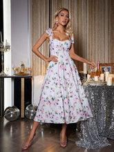 Kizzy Floral Spaghetti Midi Dress